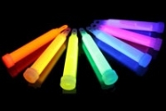 6 inch Glow Sticks with cord string(Box of 50) Assorted colours